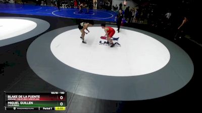 190 lbs Cons. Round 3 - Miguel Guillen, California vs Blake De La Fuente, Ground Creatures Wrestling