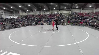 132 lbs 1st Place Match - Nia Hagler, Rulon Gardner Gold Medal Gym vs Madison Sherman, Sons Of Atlas Wrestling Club