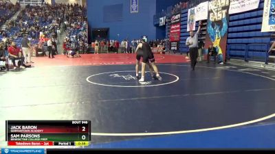 113 lbs Cons. Round 2 - Sam Parsons, Benedictine College Prep vs Jack Baron, Germantown Academy