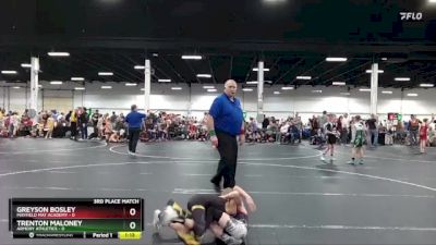 52 lbs Placement (4 Team) - Greyson Bosley, Mayfield Mat Academy vs Trenton Maloney, Armory Athletics