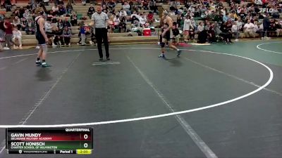 126 lbs Quarterfinal - Gavin Mundy, Delaware Military Academy vs Scott Honisch, Charter School Of Wilmington