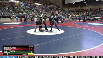 5A 235 lbs Semifinal - D`mysha James, Sylvan Hills vs Emily Foster, Van Buren