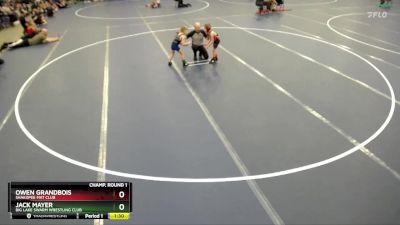 Champ. Round 1 - Jack Mayer, Big Lake Swarm Wrestling Club vs Owen Grandbois, Shakopee Mat Club