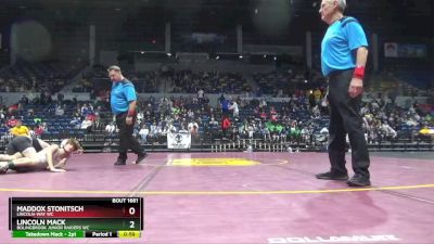 100 lbs 3rd Place Match - Maddox Stonitsch, Lincoln-Way WC vs Lincoln Mack, Bolingbrook Junior Raiders WC