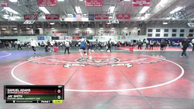 197 lbs Champ. Round 2 - Samuel Adams, Dickinson State (N.D.) vs Jay Smith, Eastern Oregon University (OR)