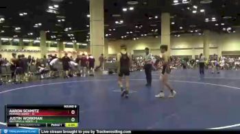 120 lbs Round 6 (10 Team) - Aaron Schmitz, Montana Sidney vs Justin Workman, Westerville North