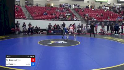 57 kg Rnd Of 32 - Nathan Desmond, Pennsylvania vs Adrian Meza, Valiant Wrestling Club