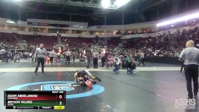 4A 121 lbs Semifinal - Bryson Valdez, Aztec vs Adam Abdeljawad, Miyamura