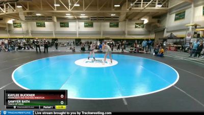 130 lbs Round 2 - Kaylee Buckner, Moorcroft Mat Masters Wrestlin vs Sawyer Bath, Touch Of Gold