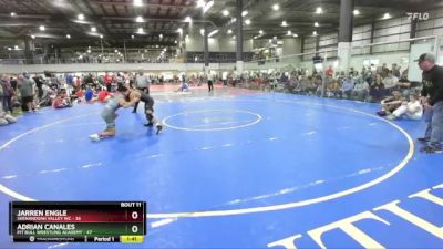 138 lbs Round 4 (6 Team) - Adrian Canales, PIT BULL WRESTLING ACADEMY vs Jarren Engle, SHENANDOAH VALLEY WC