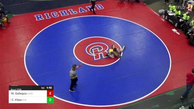 103 lbs Semifinal - Mateo Gallegos, Dubois vs Coleton Klipa, Norwin