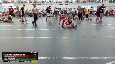 132 lbs Round 5 (6 Team) - Clinton Thompson JR, Quest For Gold vs Kyle Kerns, Finger Lakes Elite