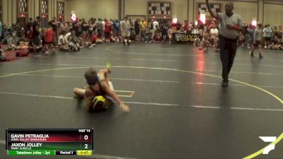 64 lbs Round 2 - Gavin Petraglia, Steel Valley Renegades vs Jaxon Jolley, Marc Aurelle