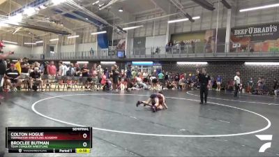 70 lbs Semifinal - Colton Hogue, Terminator Wrestling Academy vs BrocLee Butman, Team Conquer Wrestling