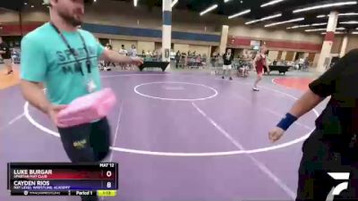 132 lbs Semifinal - Luke Burgar, Spartan Mat Club vs Cayden Rios, NXT Level Wrestling Academy