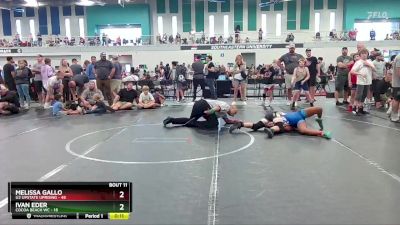 96 lbs Finals (8 Team) - Melissa Gallo, U2 Upstate Uprising vs Ivan Eder, Cocoa Beach WC