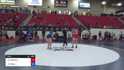 170 lbs Cons 8 #2 - Autumne Williams, Illinois vs Ryann Miller, ISI Wrestling Club