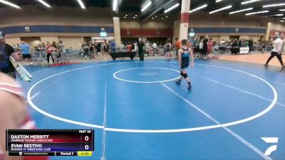 82 lbs Round 3 - Daxton Merritt, Warrior Trained Wrestling vs Evan Restivo, Ranger 47 Wrestling Club