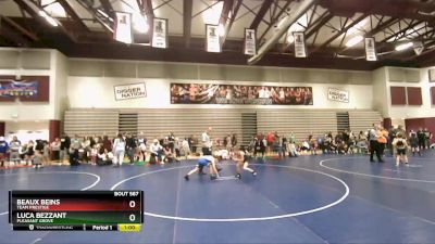 80 lbs 5th Place Match - Luca Bezzant, Pleasant Grove vs Beaux Beins, Team Prestige