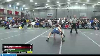 126 lbs Round 2 (8 Team) - Preston Klosterman, Iowa Black vs Damion Clark, Iowa Gold