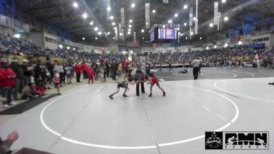 62 lbs Consi Of 8 #1 - Jayce Simpson, North Fork vs Wyatt Decker, Bulldog Wrestling Club