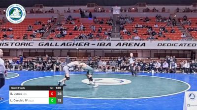 165 lbs Semifinal - Brayden Lucas, Edmond North vs Louis Cerchio IV, Delbarton High School