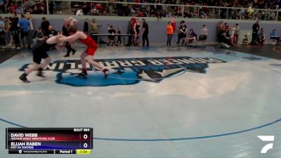 160 lbs Round 2 - David Webb, Anchor Kings Wrestling Club vs Elijah Raben, Mat-Su Matmen