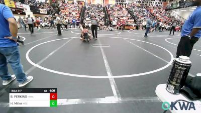 100 lbs Quarterfinal - BRODERICK PERKINS, Team Tulsa Wrestling Club vs Holden Miller, Miami Takedown Club