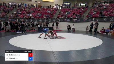 45 kg Semis - Brandon Bickerton, Seasons Freestyle Club vs Samuel Sanchez, Titan Mercury Wrestling Club (TMWC)