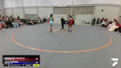 164 lbs Round 2 (4 Team) - Esperanza Calvillo, Minnesota vs Kate Simmons, Ohio Red