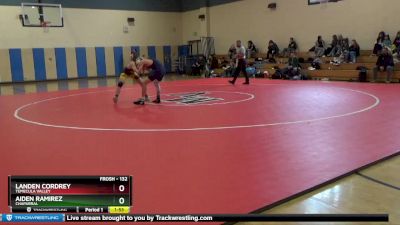 132 lbs Semifinal - Aiden Ramirez, Chaparral vs Landen Cordrey, Temecula Valley