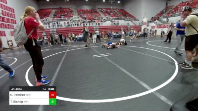 46-49 lbs Quarterfinal - Sawyer Ramirez, Tecumseh Takedown Club vs Tucker Bishop, Smith Wrestling Academy