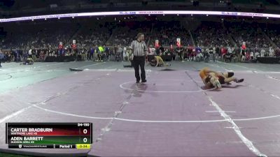 D4-150 lbs Cons. Round 2 - Aden Barrett, Hudson Area HS vs Carter Bradburn, Whitmore Lake HS