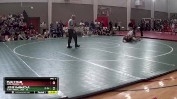 197 lbs Finals (2 Team) - Jesse Kanatzar, John Carroll Univ vs Max Kyser, Alma College