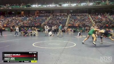 4A 170 lbs Semifinal - Savoy New, Cardinal Gibbons vs Bennett DiCarlo, Weddington