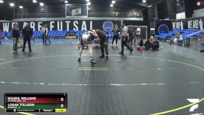 220 lbs Round 3 (8 Team) - Kaijehl Williams, Mi Mafia Red vs Logan Tollison, BadBass