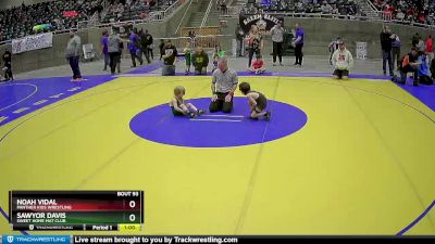 40 lbs Cons. Round 3 - Noah Vidal, Panther Kids Wrestling vs Sawyor Davis, Sweet Home Mat Club