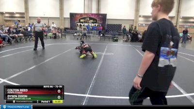 72-78 lbs Round 2 - Colton Reed, Morris Fitness vs Dysen Dixon, Rabbit Wrestling Club