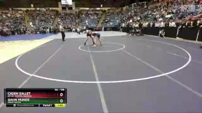 5A - 106 lbs Champ. Round 1 - Caden Gallet, OP-St. Thomas Aquinas vs Gavin Munoz, Maize South