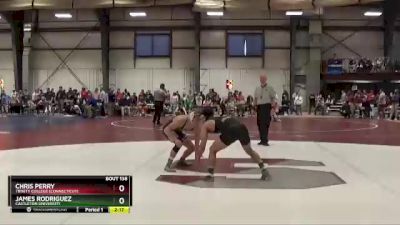 141 lbs Quarterfinal - Chris Perry, Trinity College (Connecticut) vs James Rodriguez, Castleton University