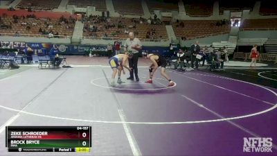 D4-157 lbs Champ. Round 1 - Zeke Schroeder, Arizona Lutheran HS vs Brock Bryce, Pima