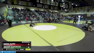 106 lbs Quarterfinal - Samuel Olivier, Riverside Rascals vs Gregory Gyumushyan, Birmingham Charter