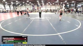 92 lbs Rd# 9- 2:15pm Saturday Final Pool - Weston Porter, Agression Legionaries vs Wyatt Spencer, M2TC Blue