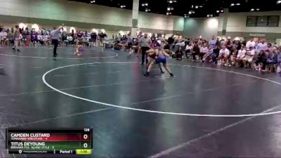 126 lbs Placement Matches (16 Team) - Camden Custard, Tomahawk Wrestling vs Titus Deyoung, Brevard FCA- Island Style