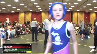 76 lbs Round 1 (6 Team) - Noelle Stephens, MYWAY Metro vs Riley Hunter, MI Queen Of The Mats