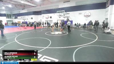 115 lbs Cons. Round 2 - Ayla Aparicio, Hermiston vs Alisson Rojas, Walla Walla