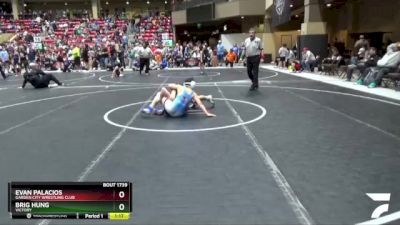 110 lbs Cons. Round 2 - Evan Palacios, Garden City Wrestling Club vs Brig Hung, Victory