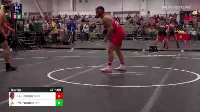 165 lbs Quarters - Julian Ramirez, Cornell vs William Formato, Appalachian State