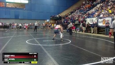 2 - 165 lbs Quarterfinal - Avery Hall, Central vs Mat McNeil, Liberty