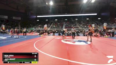 3A-220 lbs Quarterfinal - Noa Vega, Worland vs Jace Grant, Cody